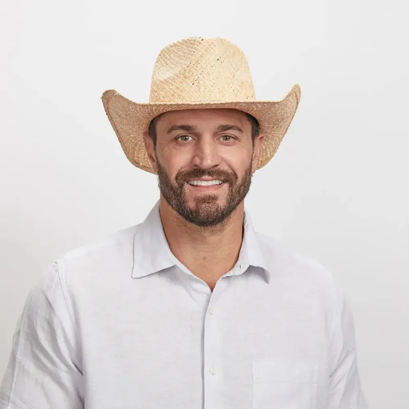 Belle | Mens Straw Cowboy Hat sold by American Hat Makers