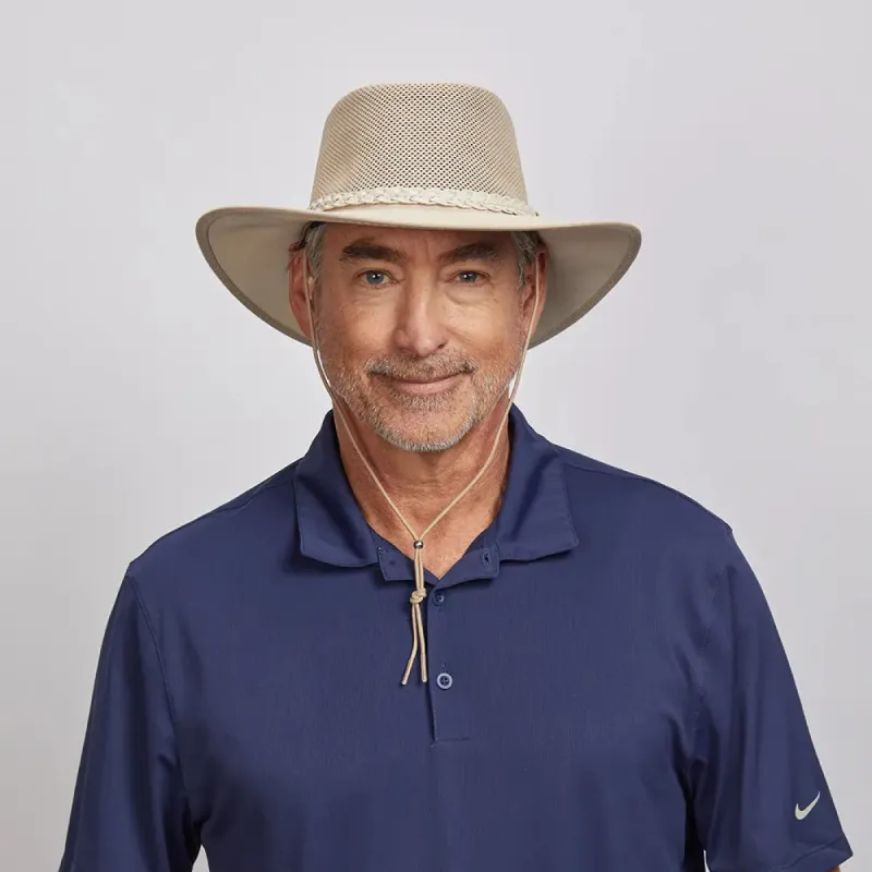 Breeze Latte | Mens Latte Suede Sun Hat sold by American Hat Makers