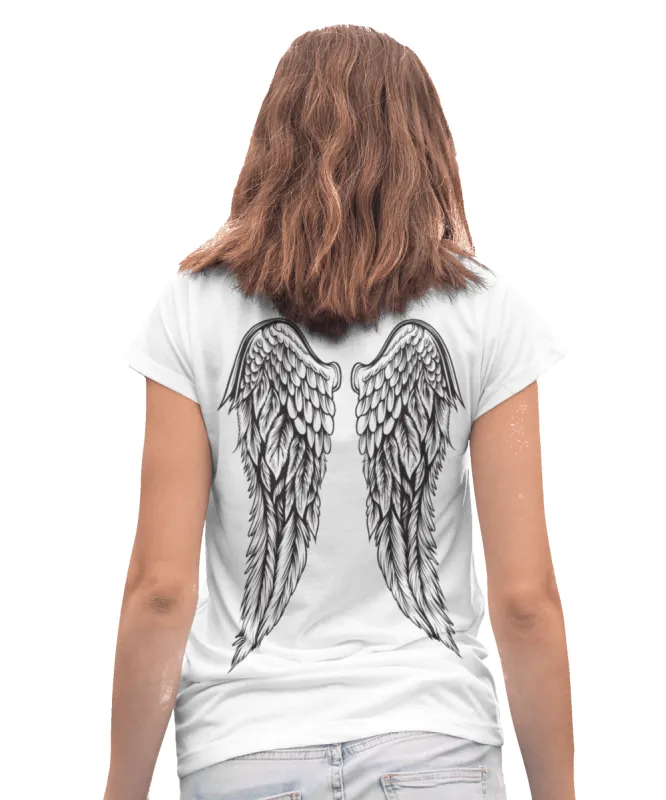 Tシャツ・カットソー hug your skin Angel Wing Top Grey 25SSTOP08GR hug your skin] Angel wings top (3 color) (hug your skin/T