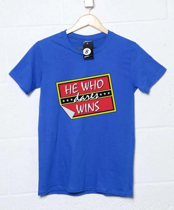 He Who Dares Wins T-Shirt sold by 8Ball
