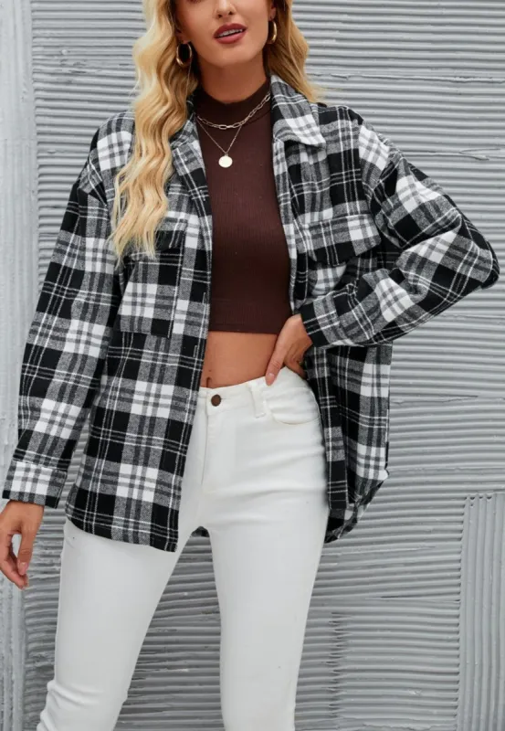Classic Plaid Pattern Shacket sold by Anna-Kaci