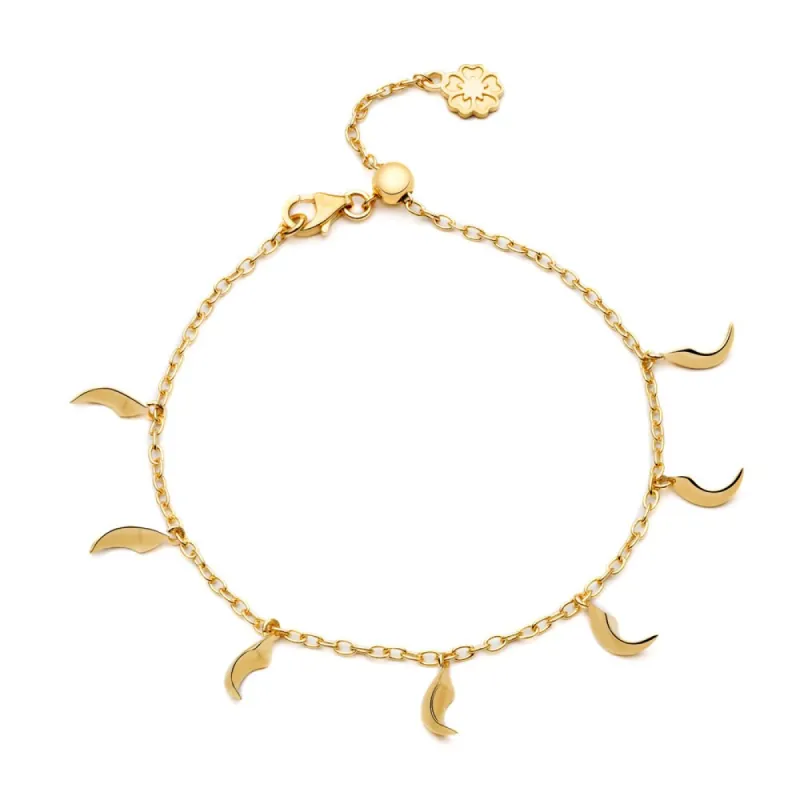 Gold Vermeil Multi-Talon Claw Bracelet sold by Azuni London