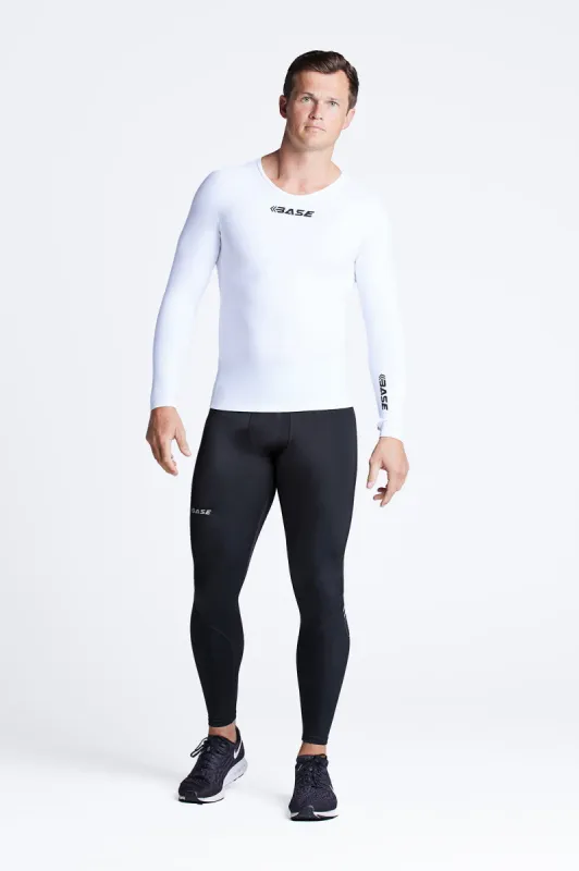 BASE Men's Core Long Sleeve Compression Tee - White sold by BASE Compression