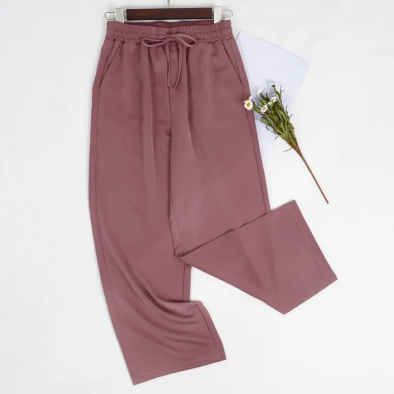 High Waist Casual Wide Leg Drape Pants sold by Anna-Kaci