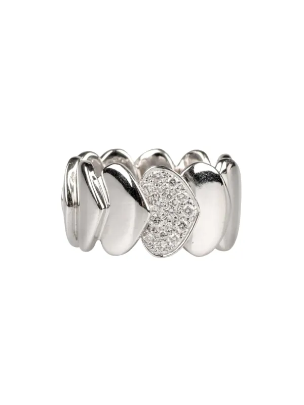 Bague diamants or blanc sold by 58 Facettes