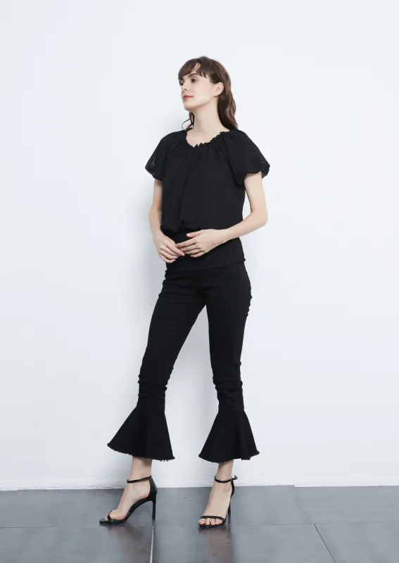 Classic Retro Flared Jeans sold by Anna-Kaci