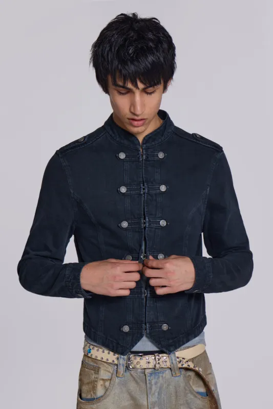 Washed Black Rebel Jacket sold by Jaded London