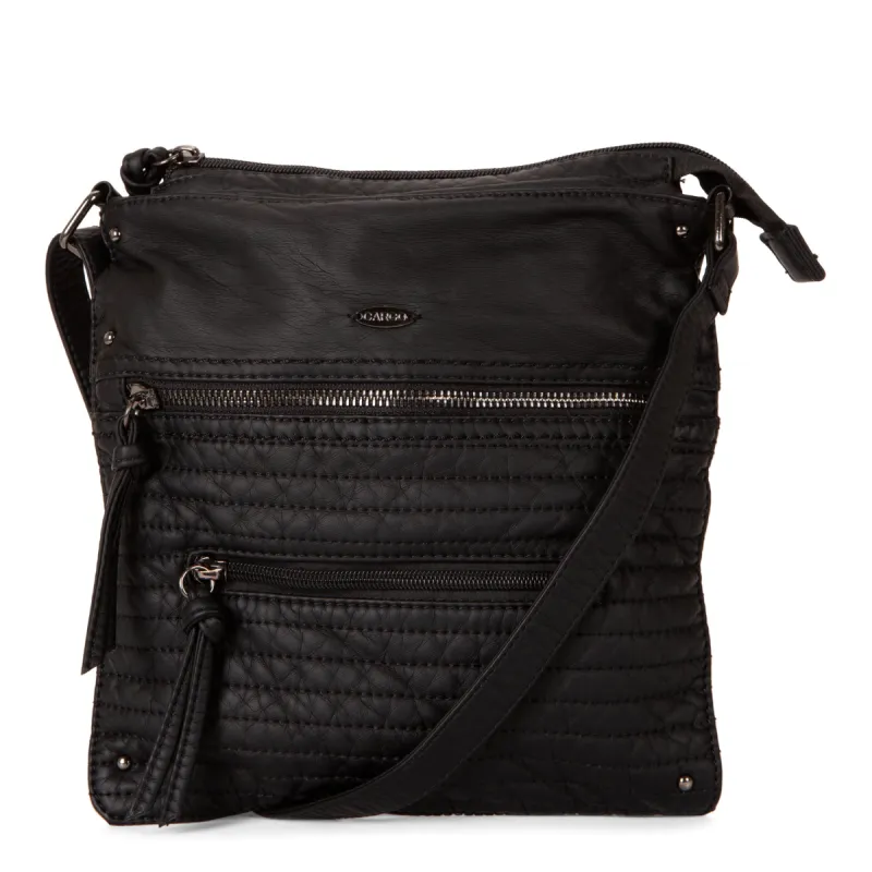 Quilted Multi Zip Crossbody sold by Bentley Leathers