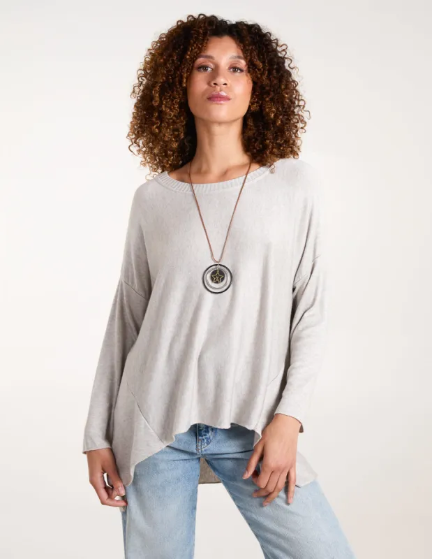 Cashmere Feel High Low Jumper sold by Blue Vanilla