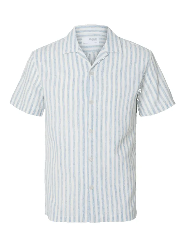 REG REECE SKJORTE RESORT - Cashmere Blue sold by Brando