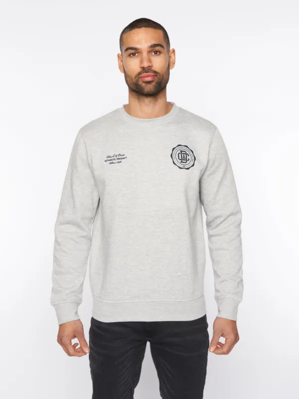 Keyaan Crew Sweat Grey Marl sold by Brand Corner