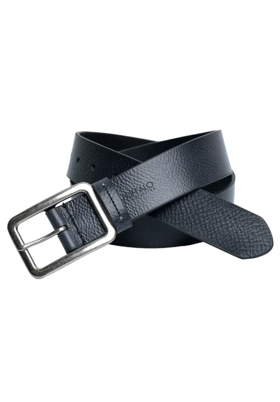 Textured Full Grain Black Buffalo Leather Belt - BB1002C04 sold by Buffalo Jeans