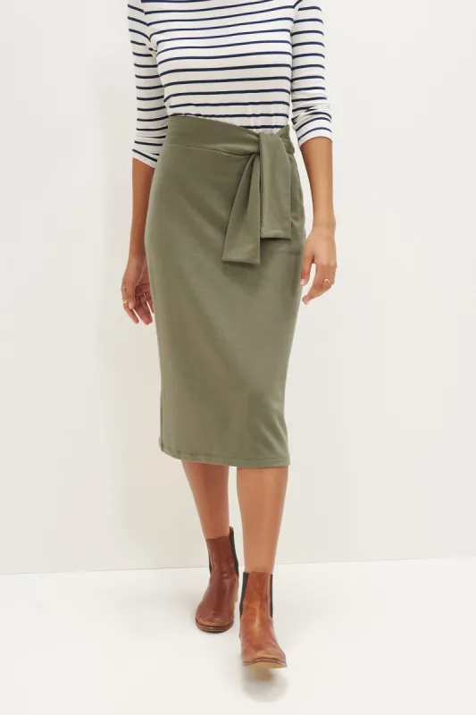 Aria Reverie Terry Skirt - Vetiver sold by Amour Vert