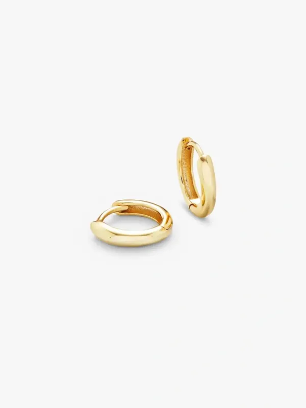 Classic Hoops Small - 18 Karat Forgylt sold by Brando