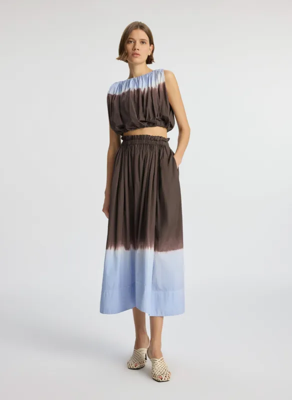 Gina Dip Dye Midi Skirt sold by A.L.C.