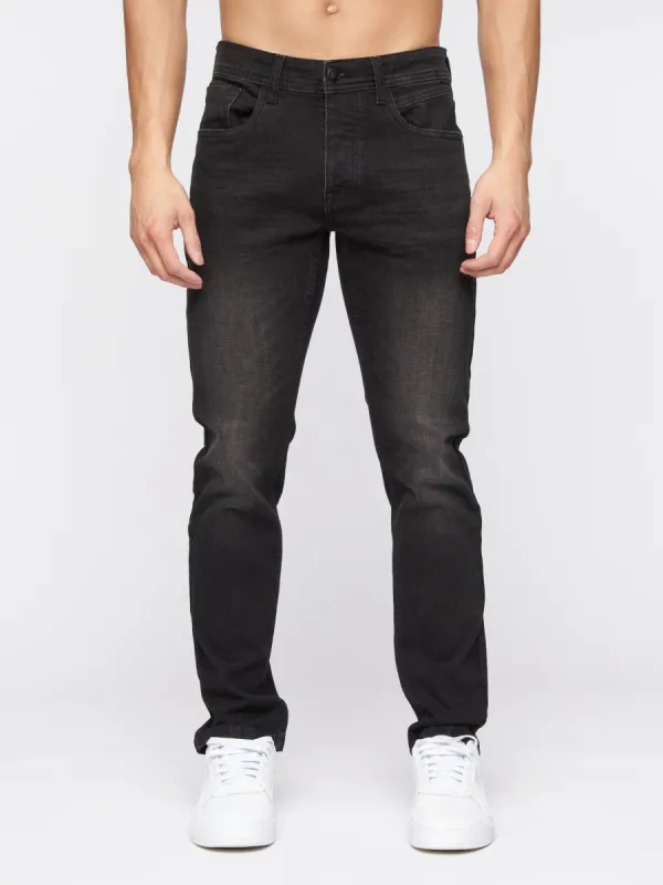 Crosshatch Mens Malcolm Slim Fit Jeans Black Wash sold by Brand Corner