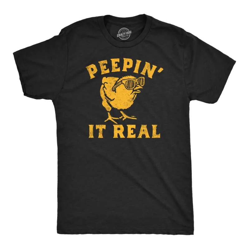 Peepin It Real Men's T Shirt sold by Crazy Dog T-Shirts