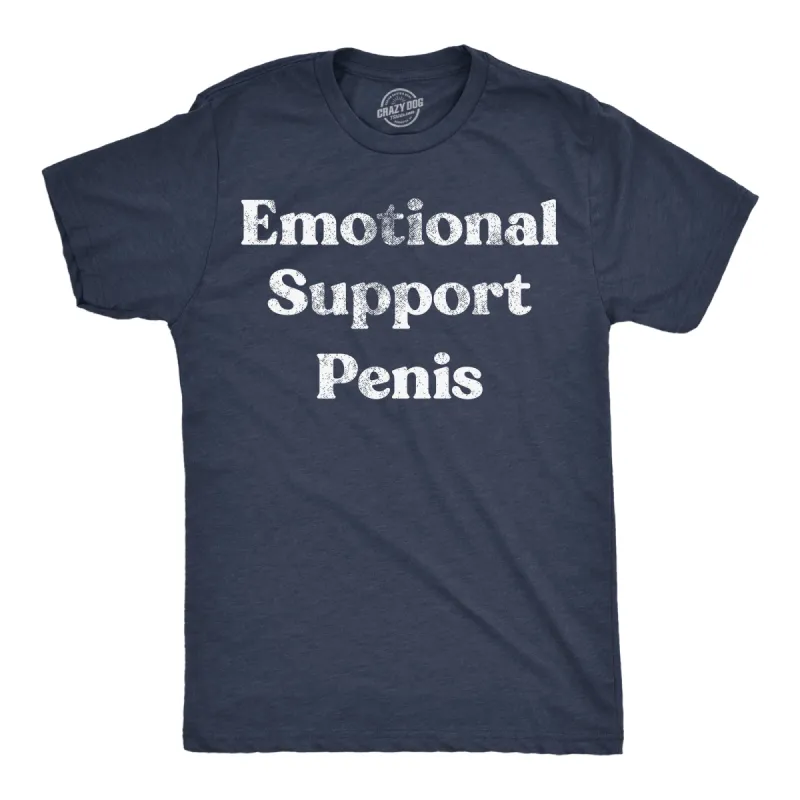 Emotional Support Penis Men's T Shirt sold by Crazy Dog T-Shirts
