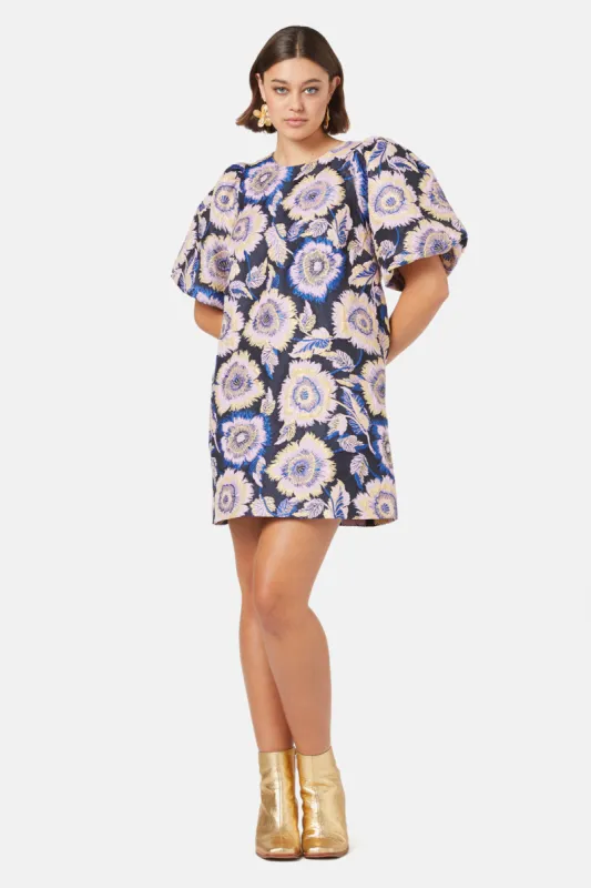 ワンピース Bloom-Sleeve Jacquard Dress Her lip to ワンピース Bloom-Sleeve Jacquard Dress : ZOZOTOWN