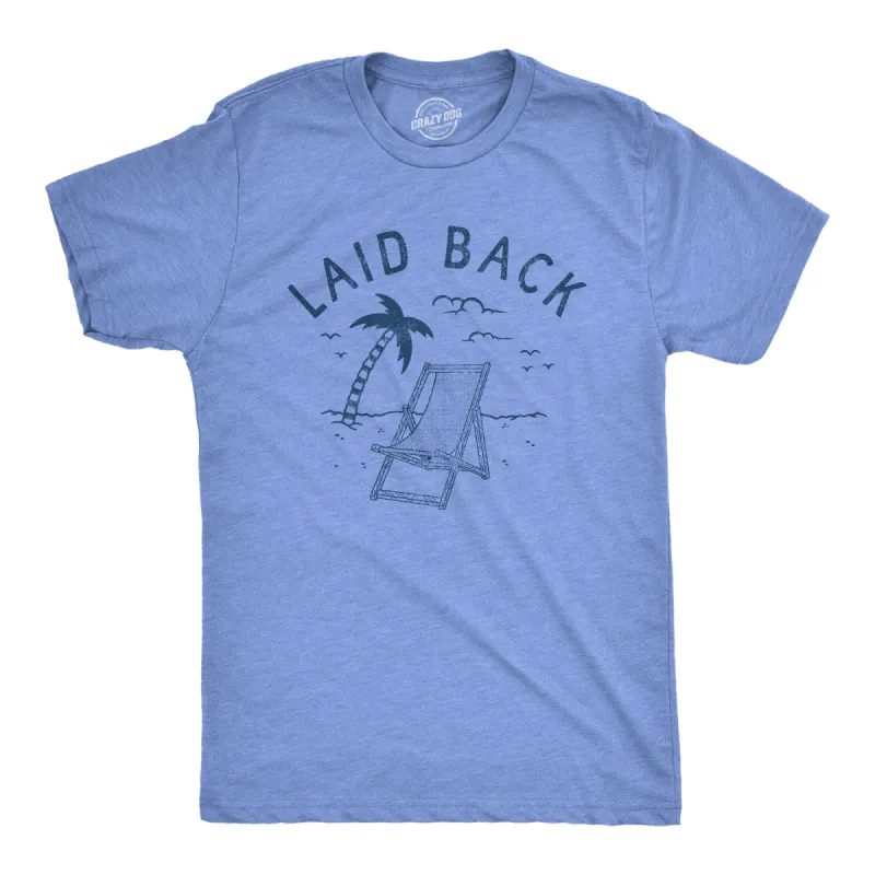 Laid Back Beach Men's T Shirt sold by Crazy Dog T-Shirts