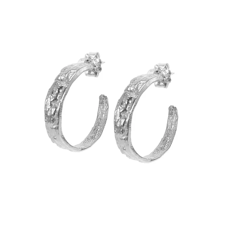 Small Makiki Hoop Earrings sold by Catherine Weitzman Jewelry