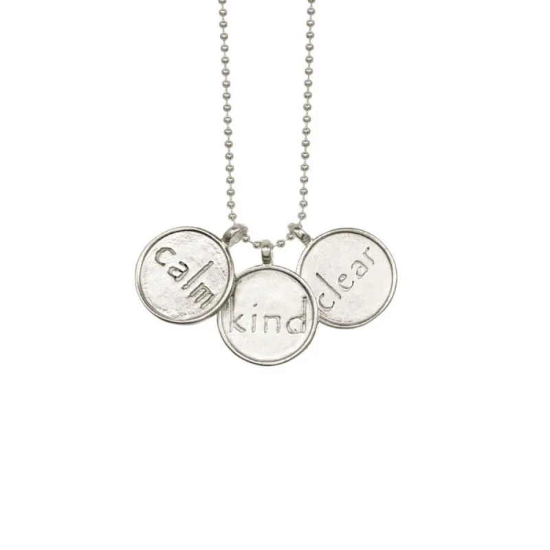 Calm, Kind, Clear Necklace sold by Catherine Weitzman Jewelry