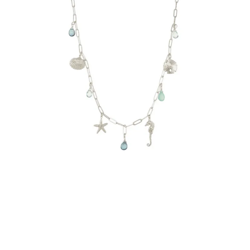 Short Sealife Charm Necklace sold by Catherine Weitzman Jewelry