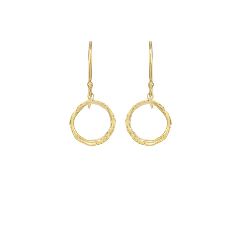 Small Opihi Circle Earrings sold by Catherine Weitzman Jewelry