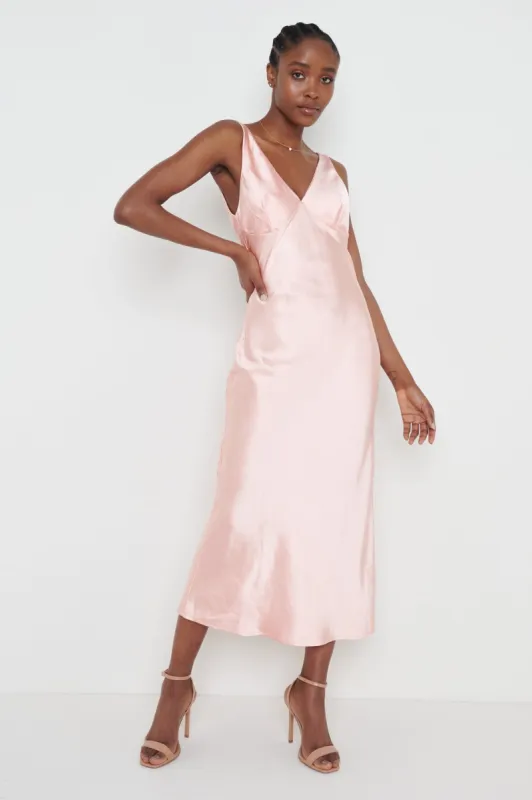 Piper Midi Dress - Peach sold by Pretty Lavish