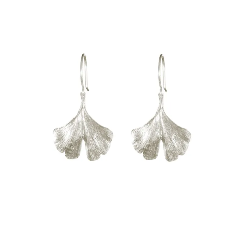 Medium Gingko Leaf Earrings sold by Catherine Weitzman Jewelry