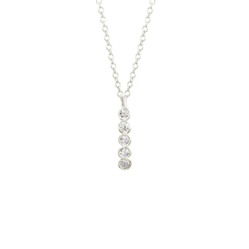 Long Seed Pod Solitaire Necklace sold by Catherine Weitzman Jewelry