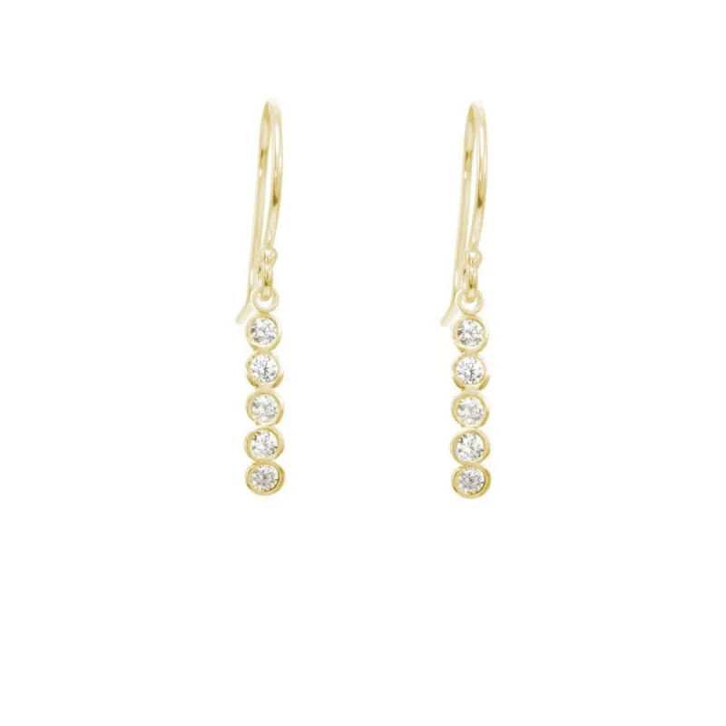 Long Seed Pod Solitaire Earrings sold by Catherine Weitzman Jewelry