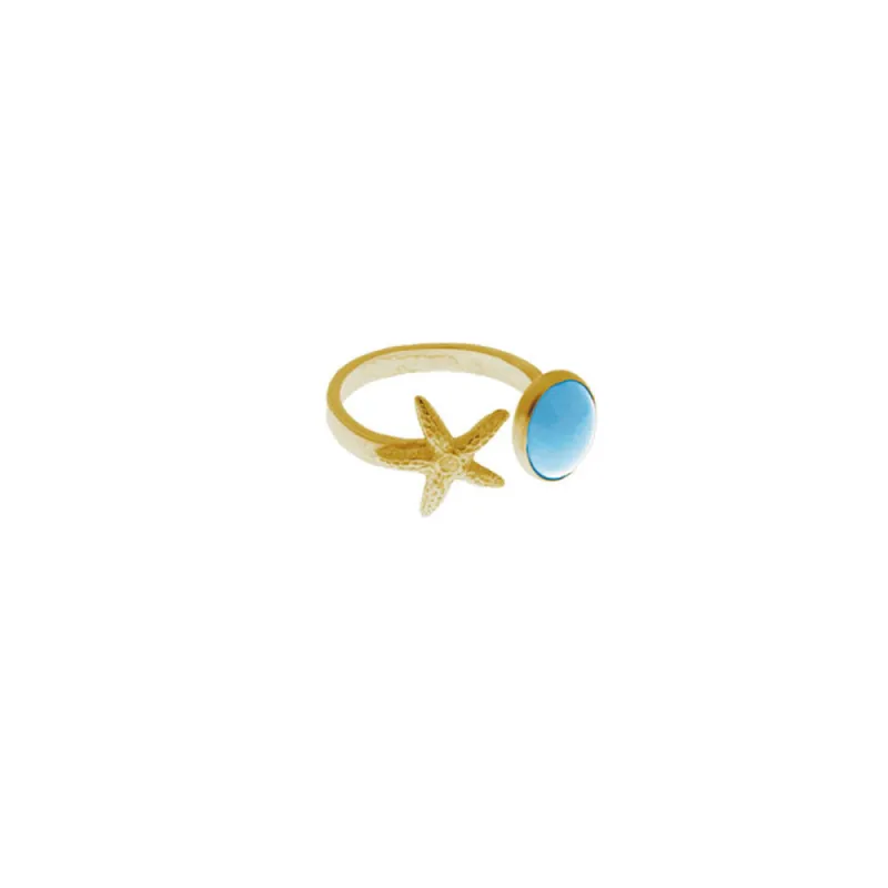 Starfish Turquoise Ring sold by Catherine Weitzman Jewelry