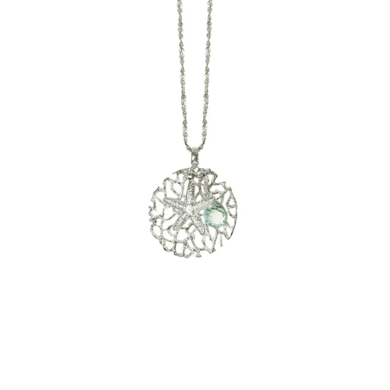 Starfish Coral Charm Necklace sold by Catherine Weitzman Jewelry