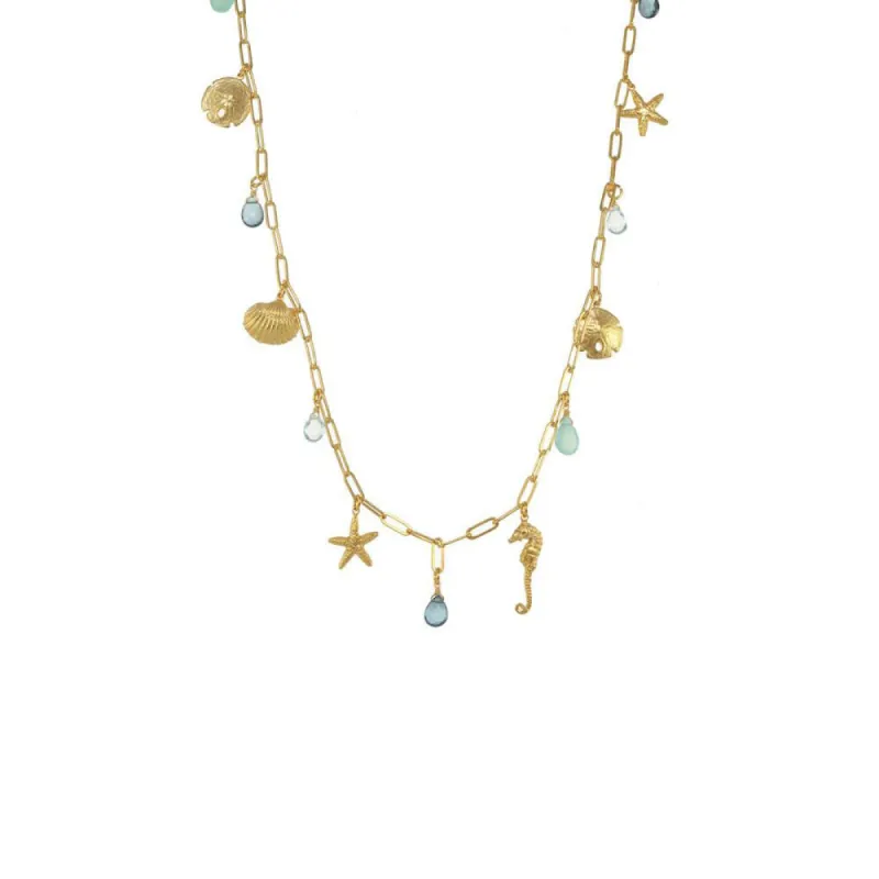 Long Sealife Charm Necklace sold by Catherine Weitzman Jewelry