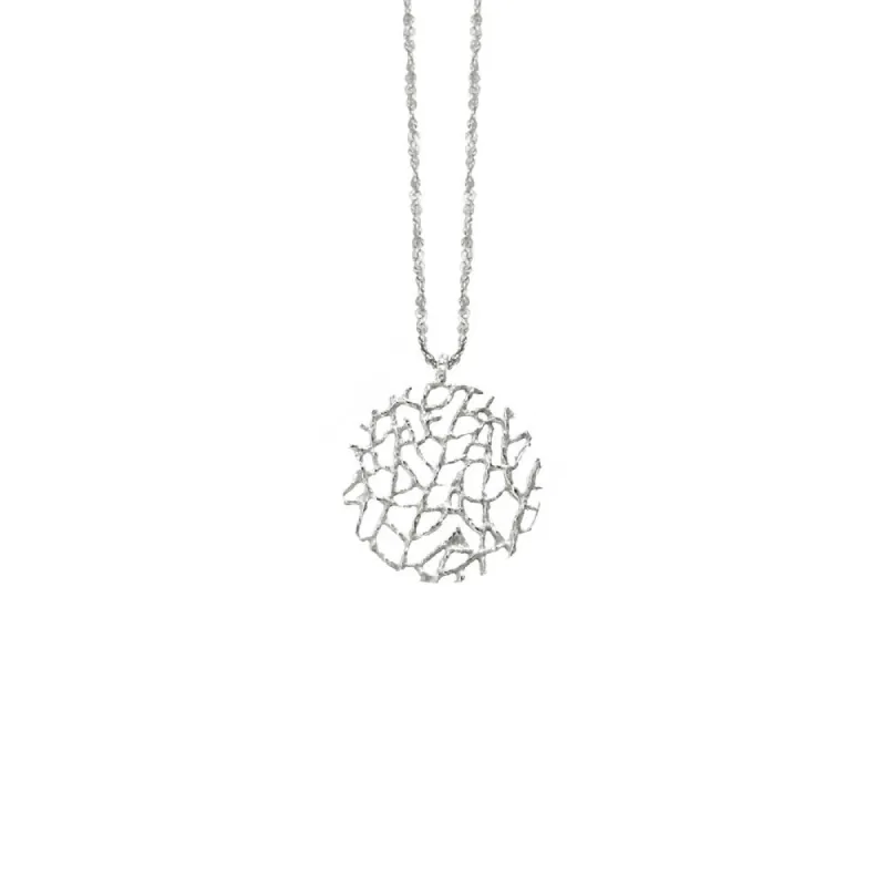 Mini Coral Disc Necklace sold by Catherine Weitzman Jewelry