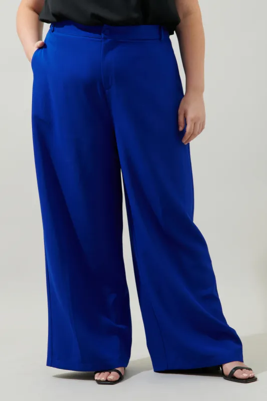 Chelsea Belted Wide Leg Trousers Curve sold by Sugarlips