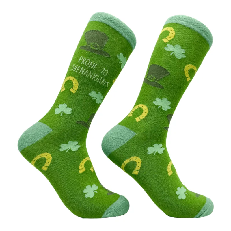 Women's Prone To Shenanigans Socks sold by Crazy Dog T-Shirts