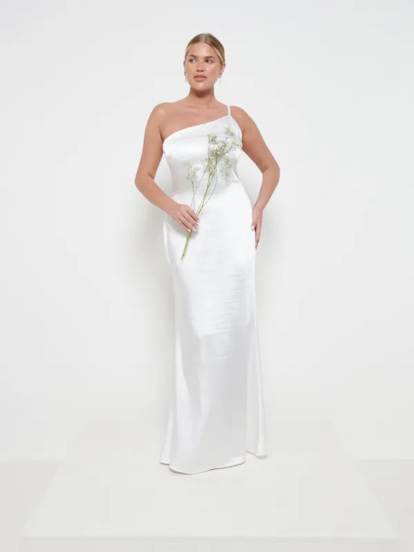 Amelia Maxi Bridesmaid Dress - Matte Ivory sold by Pretty Lavish