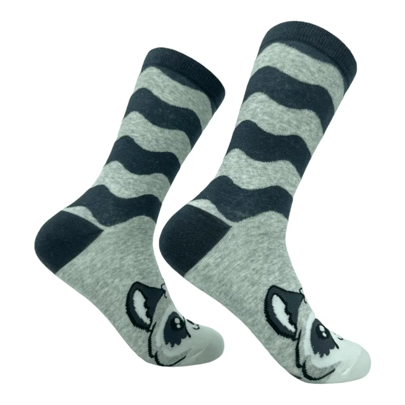 Women's Raccoon Socks sold by Crazy Dog T-Shirts