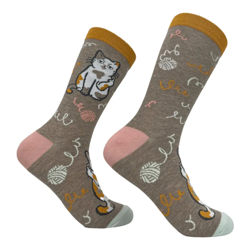 Women's Cat Flipping The Bird Socks sold by Crazy Dog T-Shirts