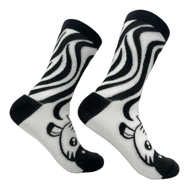 Women's Zebra Socks sold by Crazy Dog T-Shirts