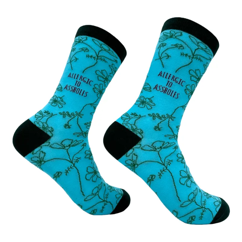 Women's Allergic To Assholes Socks sold by Crazy Dog T-Shirts