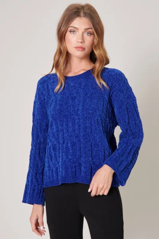 Foster Cable Knit Chenille Sweater sold by Sugarlips