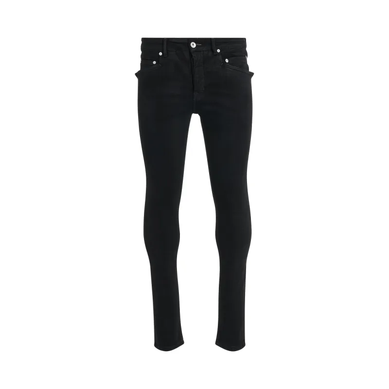 Tyrone Cut Jeans in Black sold by MARAIS