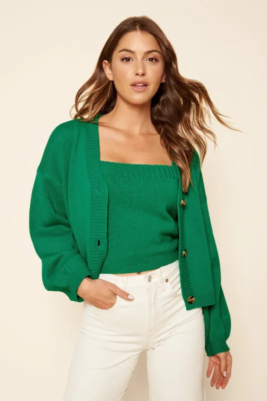 Melody Cropped Knit Cardigan sold by Sugarlips