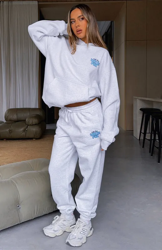 With Love Always Sweatpants Grey Marle sold by White Fox Boutique