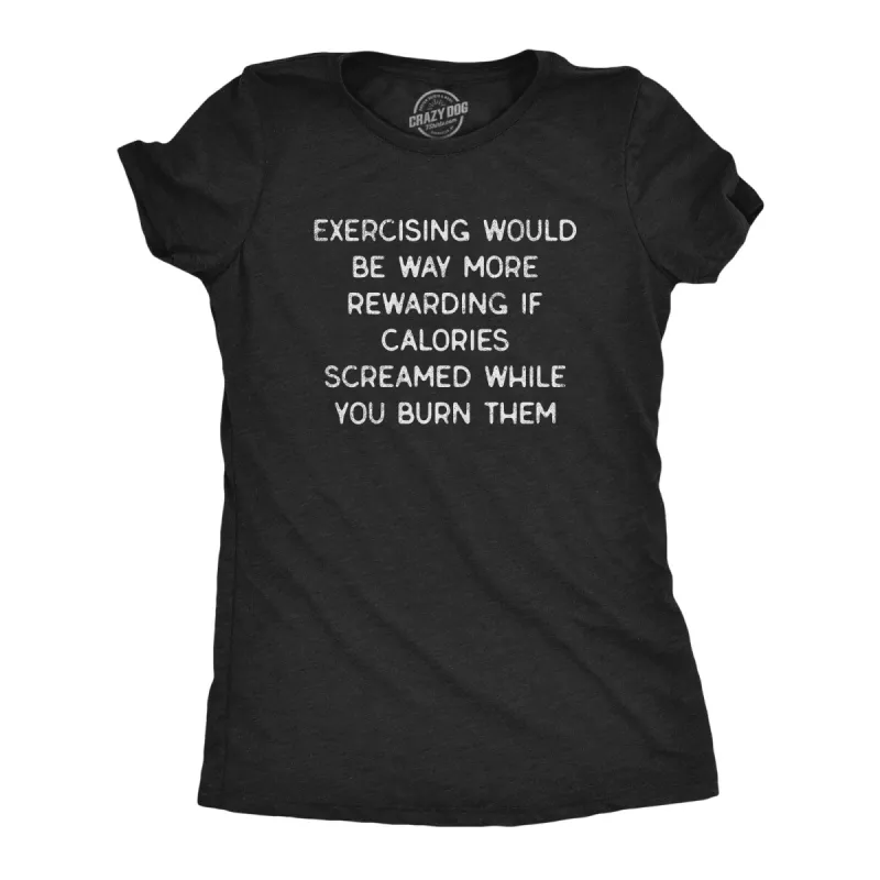 Calories Screamed Back Women's T Shirt sold by Crazy Dog T-Shirts