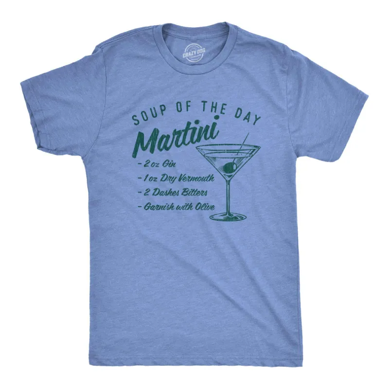 Soup Of The Day Martini Men's T Shirt sold by Crazy Dog T-Shirts