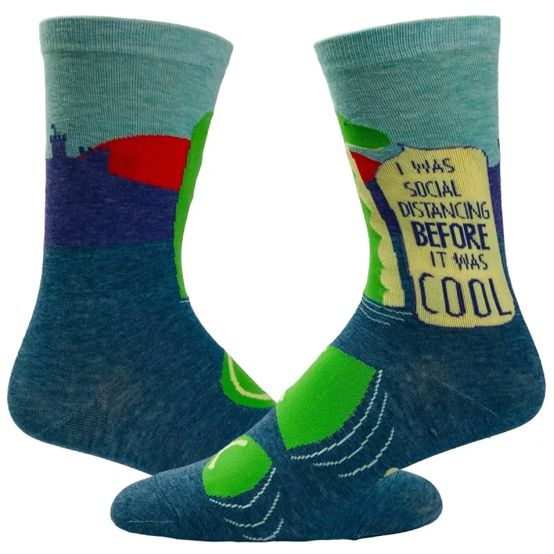 Women's I Was Social Distancing Before It Was Cool Socks sold by Crazy Dog T-Shirts